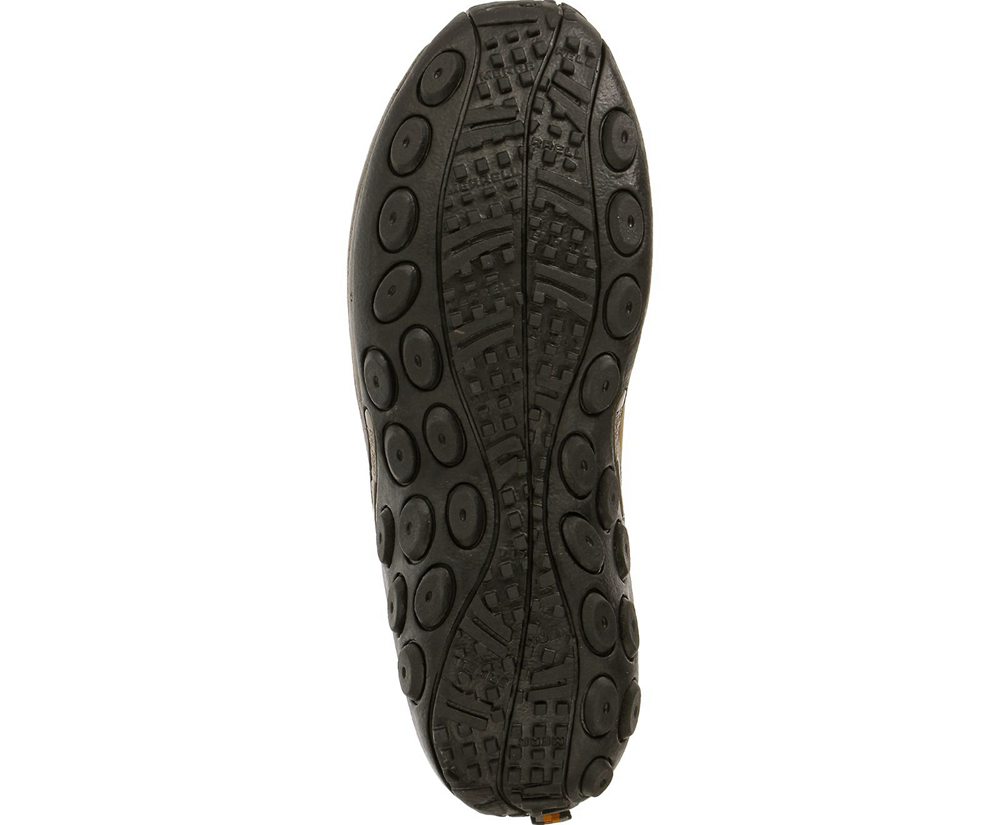 Merrell Slip Ons Brown - Jungle Moc Nubuck Waterproof Wide Width - Mens 17GDCSZKH